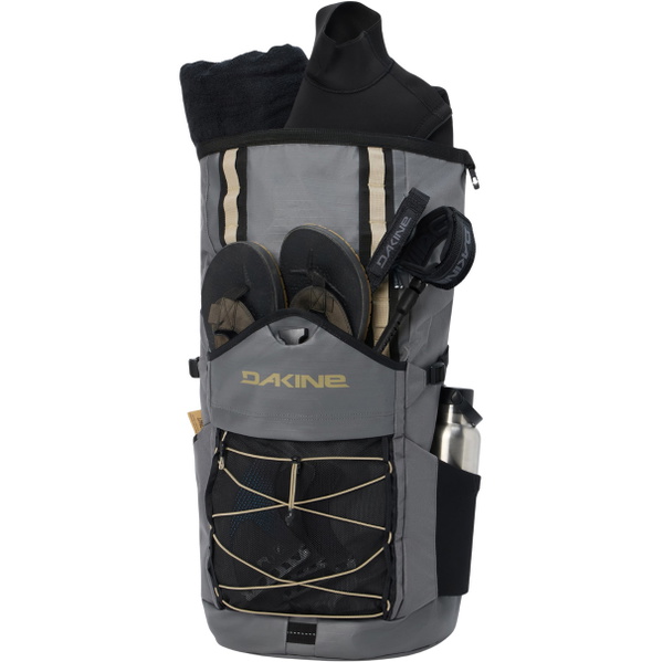 2026 Dakine Mission Surf Dlx Wet / Dry Rolltop Backpack D10004699 - Stone / Castlerock